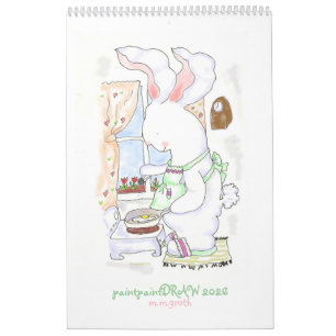 PaintpaintDraw 2026 Bunny Calendar