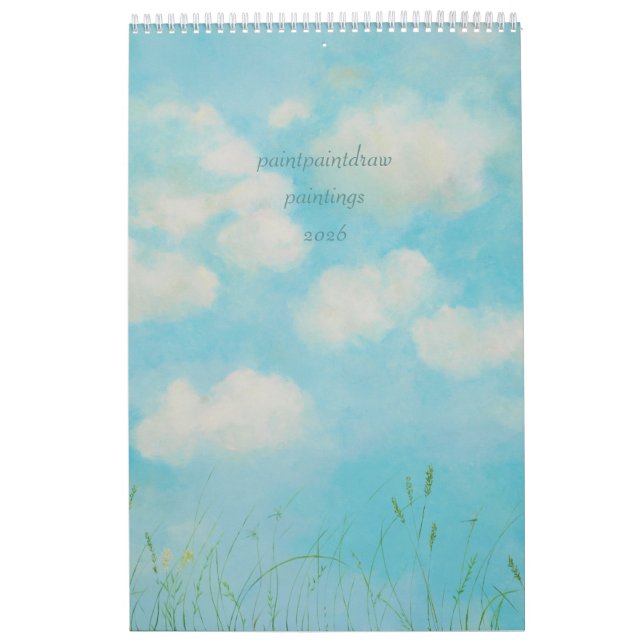 paintpaintdraw paintings 2026 calendar (Cover)
