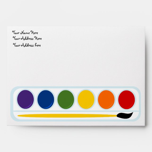 Paints and Brushes Envelopes (Front)
