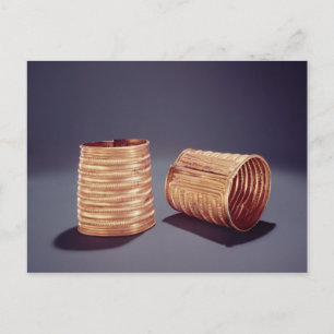 Pair of armlets, from Derrinboy, County Offaly Postcard