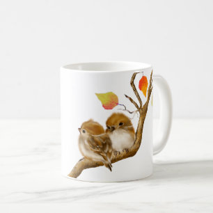 Pair of Baby Sparrow Birds Mug