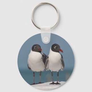 Pair of Black Headed Gulls Key Ring