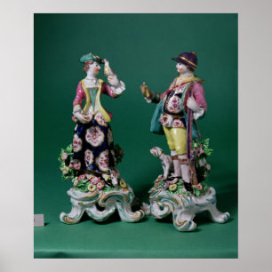 Pair of Bow figures of a Sportsman Poster