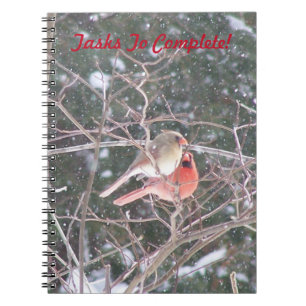 Pair Of Cardinals Notebook