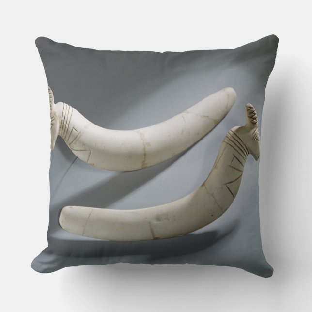 Pair of castanets, Thinite Period (hippopotamus iv Cushion (Front)