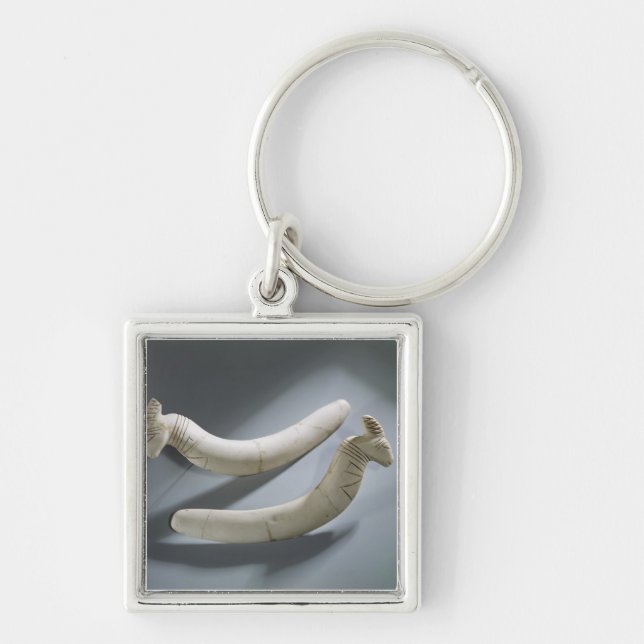 Pair of castanets, Thinite Period (hippopotamus iv Key Ring (Front)