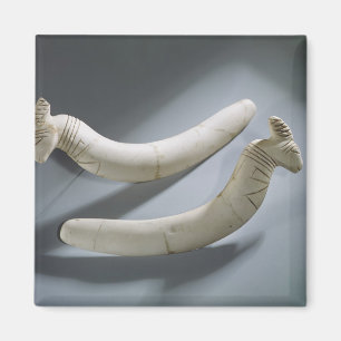 Pair of castanets, Thinite Period (hippopotamus iv Magnet