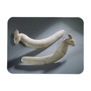 Pair of castanets, Thinite Period (hippopotamus iv Magnet