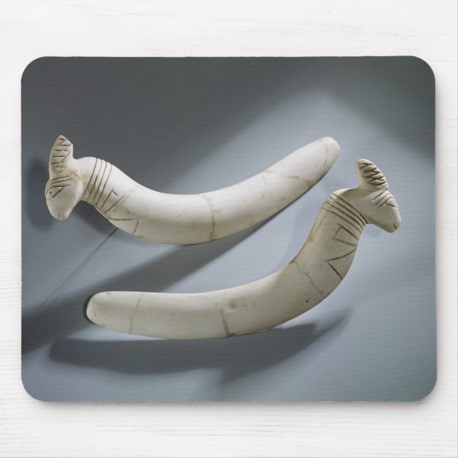 Pair of castanets, Thinite Period (hippopotamus iv Mouse Mat (Front)