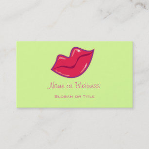 Pair of Cherry Red Lips Business Card