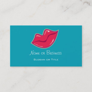 Pair of Cherry Red Lips Business Card