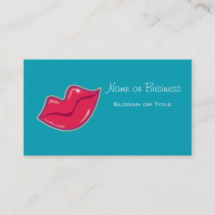 Pair of Cherry Red Lips Business Card