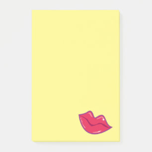 Pair of Cherry Red Lips Post-it Notes