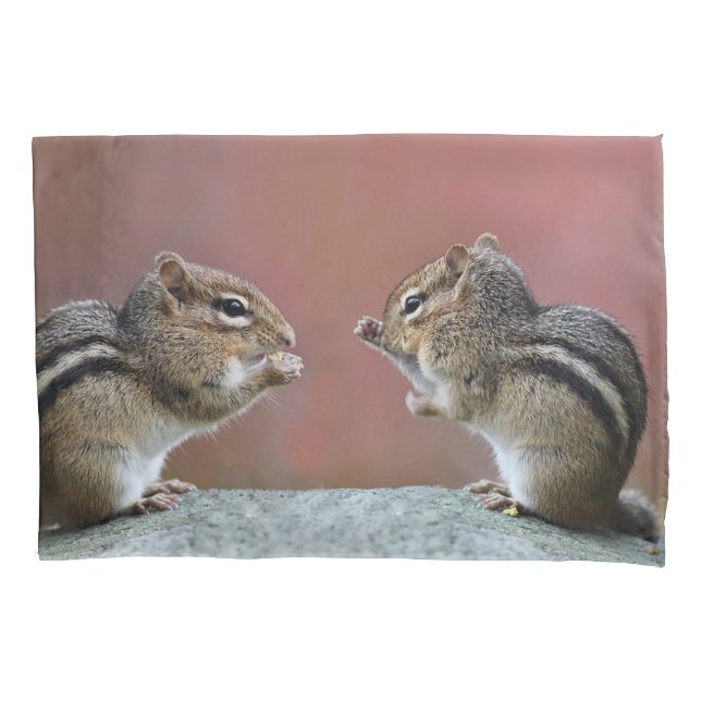 Pair of Chipmunks Pillowcase (Front)