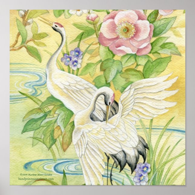 Pair of Cranes Print (Front)
