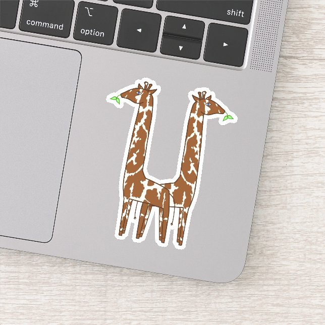 Pair Of Cute Giraffes (Detail)