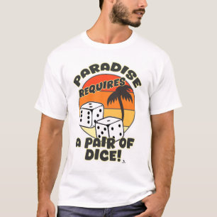 Pair Of Dice Funny Boardgame Design Art T-Shirt