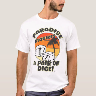 Pair Of Dice Funny Boardgame Design Art T-Shirt