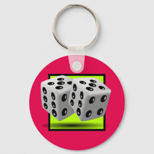 Pair of Dice Key Ring