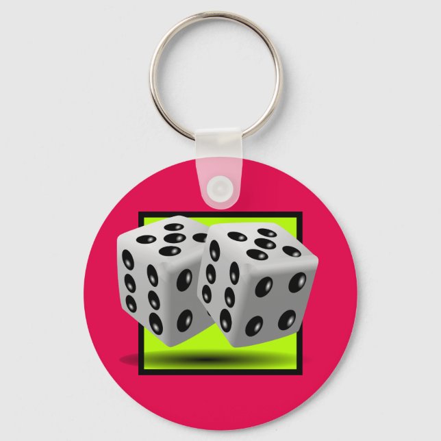 Pair of Dice Key Ring (Front)