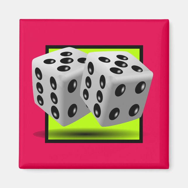 Pair of Dice Magnet (Front)