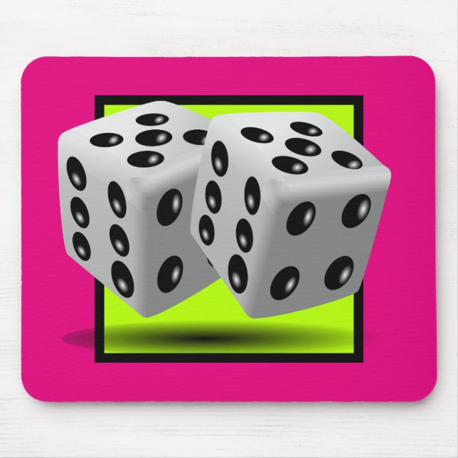 Pair of Dice Mouse Mat (Front)