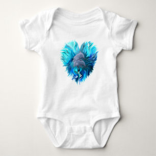 Pair of Dolphins Baby Bodysuit