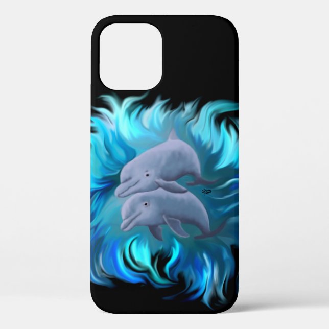 Pair of Dolphins  Case-Mate iPhone Case (Back)