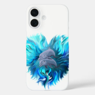 Pair of Dolphins iPhone 16 Case