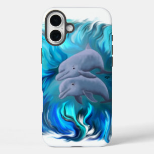 Pair of dolphins iPhone 16 plus case