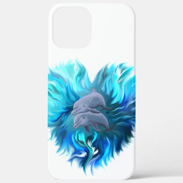 Pair of Dolphins Case-Mate iPhone Case (Back)