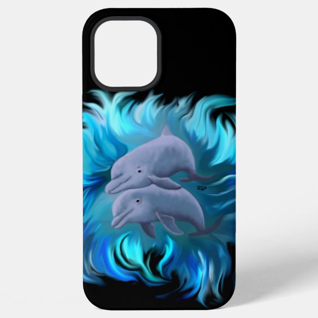 Pair of Dolphins iPhone Case (Back)