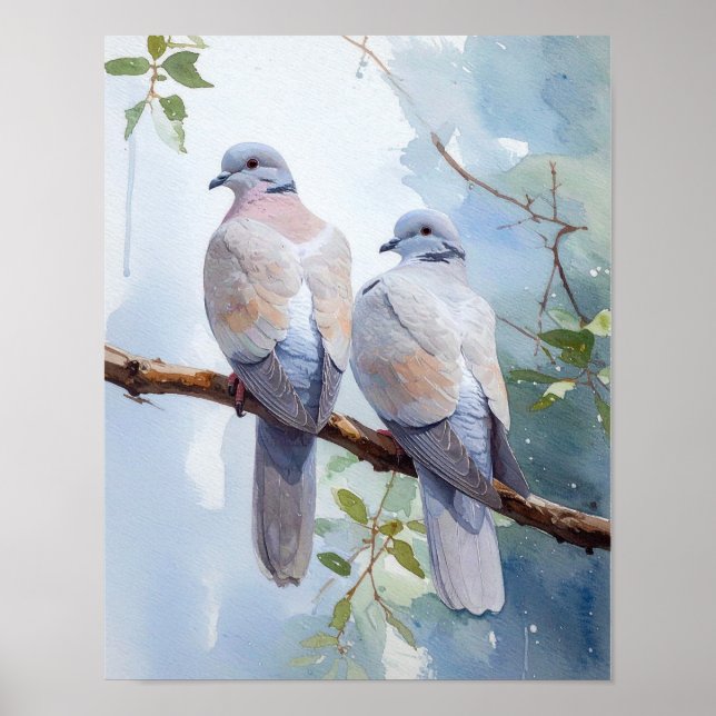 Pair of Doves for Home Decor (Front)