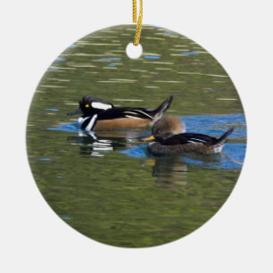 Pair of Ducks Ceramic Tree Decoration