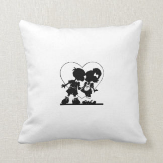 Pair of enamored cushion