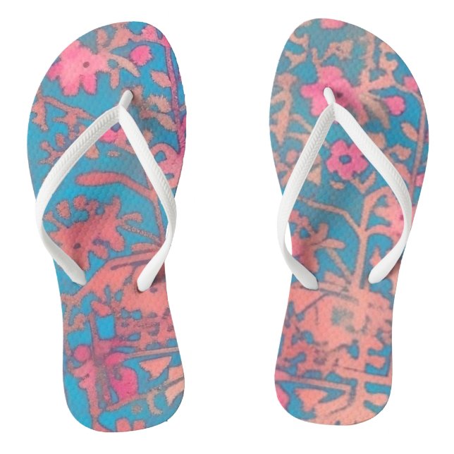 Pair of Flip Flops Persian pattern  (Footbed)