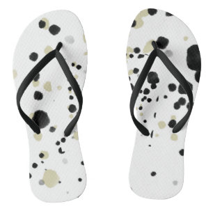 Pair of Flip Flops with splatter