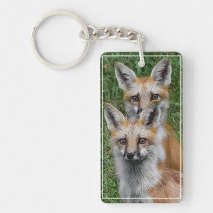 Pair Of Foxes Key Ring