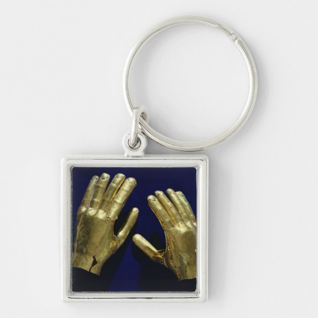 Pair of funerary hands, from Peru, c.200-c.800 Key Ring (Front)