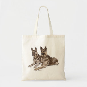 Pair of German Shepherd Dogs Tote Bag