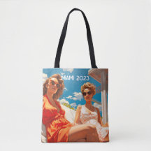 Pair of ladies on a Miami sun deck