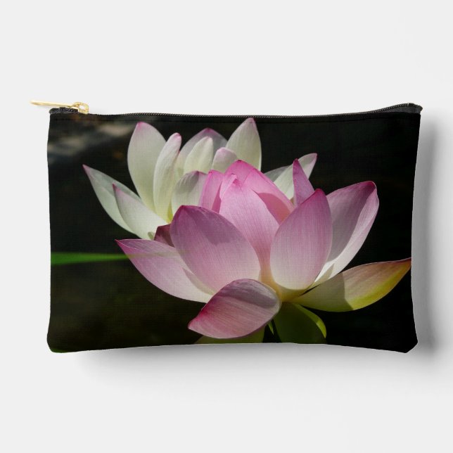 Pair of Lotus Flowers II Accessory Pouch (Front)