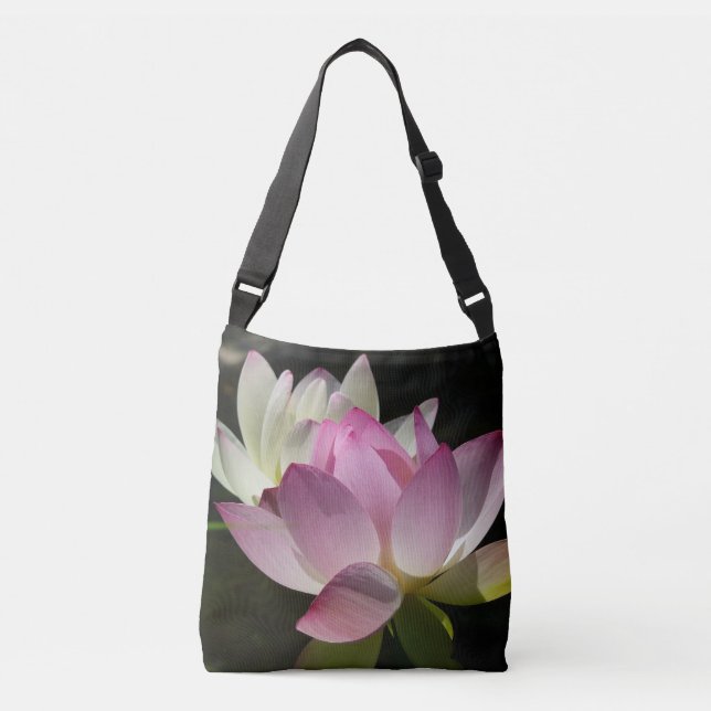 Pair of Lotus Flowers II Crossbody Bag (Front)