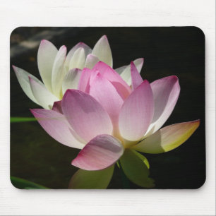 Pair of Lotus Flowers II Mouse Mat