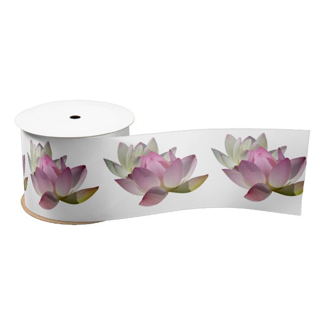 Pair of Lotus Flowers II Satin Ribbon (Spool)
