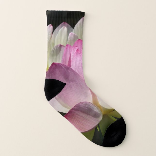 Pair of Lotus Flowers II Socks (Left Inside)