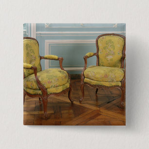 Pair of Louis XV armchairs, 1723-74 15 Cm Square Badge