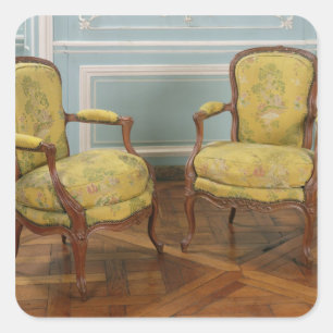 Pair of Louis XV armchairs, 1723-74 Square Sticker