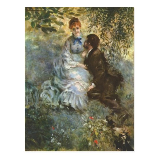 Pair of Lovers by Pierre Renoir Postcard