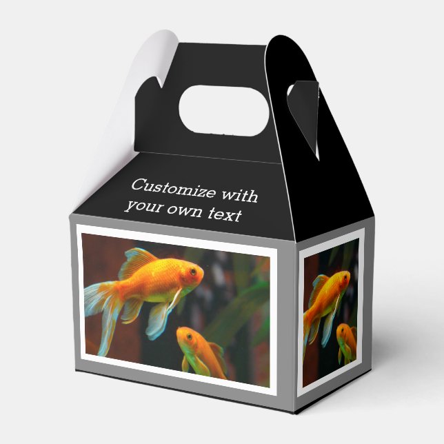 Pair of Lucky Goldfish Favour Box (Front Side)